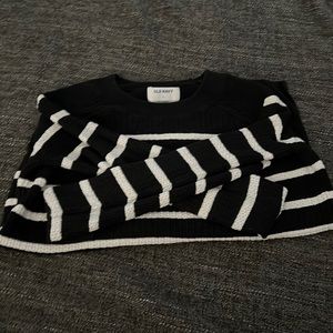 Black and white striped long sleeve shirt